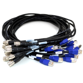 Hirose HR10A-12P-12S to RJ45 PWR/IO cable for industrial cameras